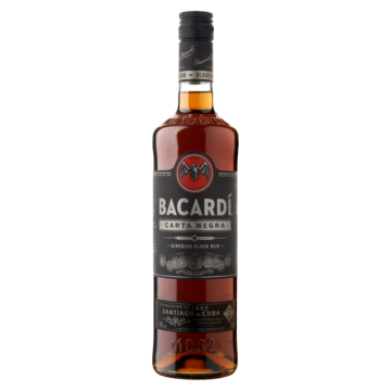 Bacardí Carta Negra Rum 700 ml bij Jumbo van Bacardí