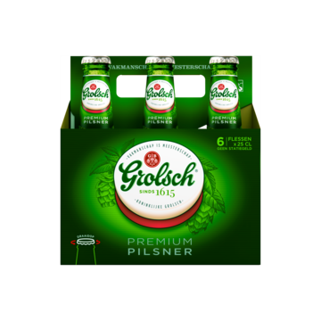 Grolsch Premium Pilsner Flessen 6 x 25 cl bij Jumbo van Grolsch