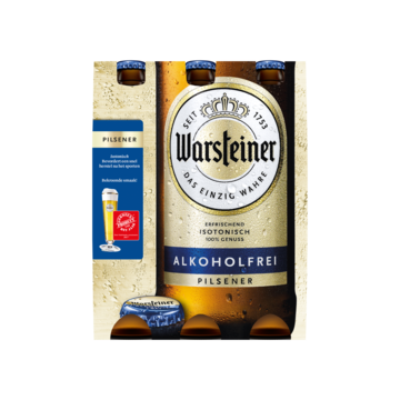 Warsteiner Alkoholvrij Bier Flessen 6 x 0,33 L bij Jumbo van Warsteiner