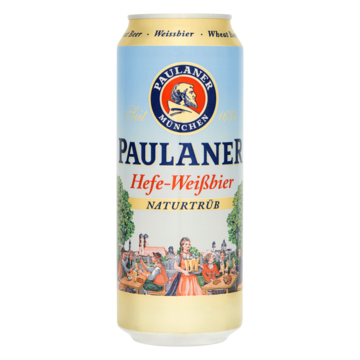 Paulaner Hefe-Weiss Bier Blik 50 cl bij Jumbo van Paulaner