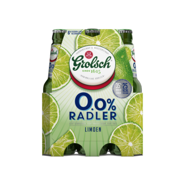 Grolsch 0.0% ABV Radler Limoen Flessen 6 x 30 cl bij Jumbo van Grolsch