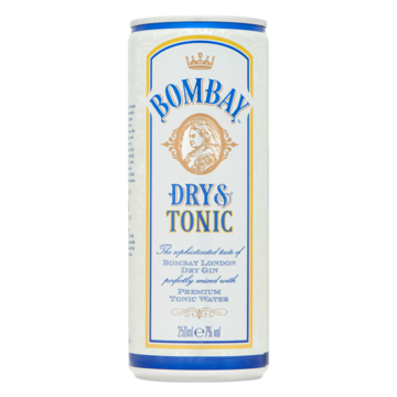 Bombay Dry Gin en Tonic 250 ml bij Jumbo van Bombay