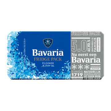 Bavaria Bier Fridgepack Blik 8 x 33 cl bij Jumbo van Bavaria